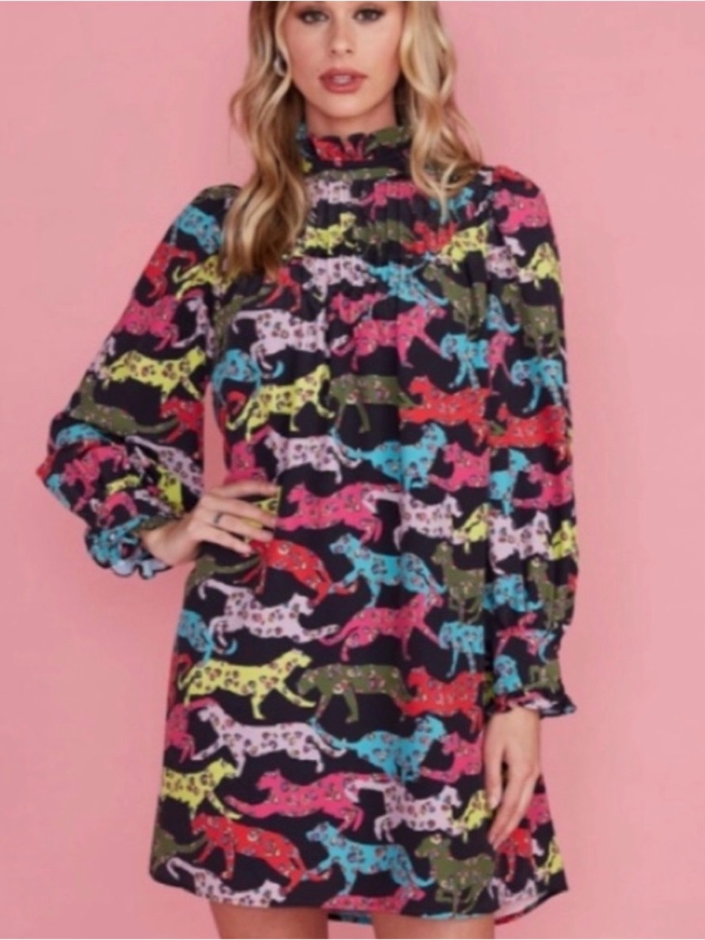 Crosby by Mollie Burch - Hart Dress - Leaping Leopards
